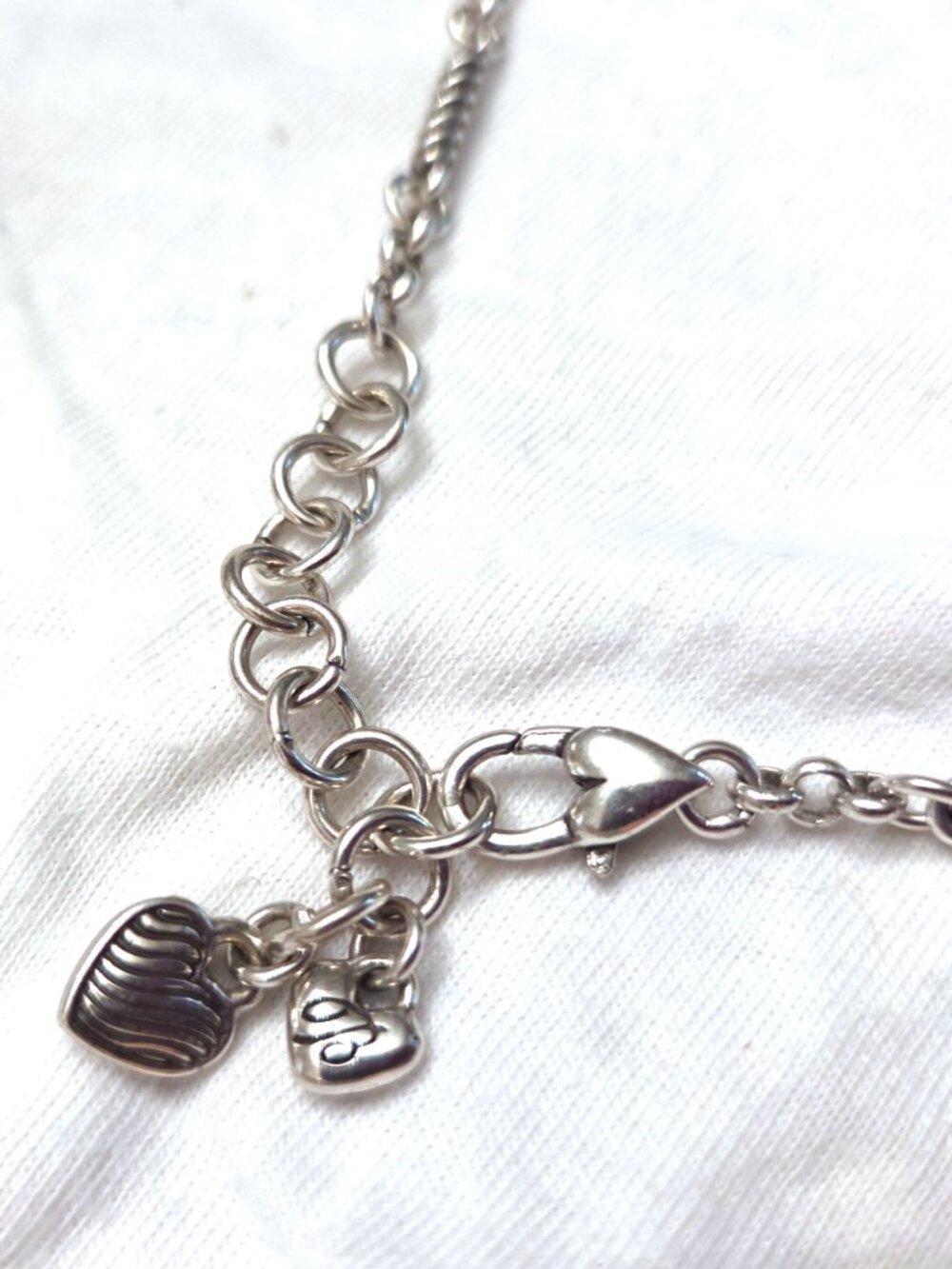 Brighton Newport Green Faceted Crystal Heart Reversible Necklace -LIKE NEW - Picture 4 of 9